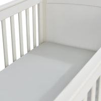 beddybyes silver grey Silk Cotbed Fitted Sheet