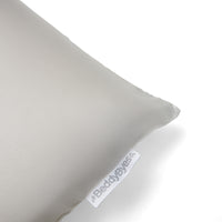 beddybyes blush silver grey Queen Pillowcase logo label