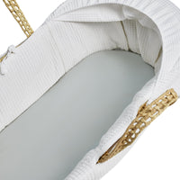 beddybyes silver grey Silk Moses Basket Fitted Sheet