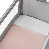 beddybyes blush pink Silk Universal Travel Slip next to me