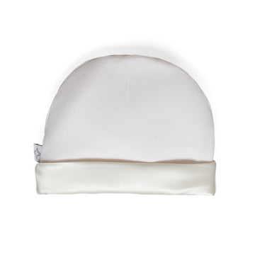 BeddyByes Snow White Silk Cotton Baby Hat